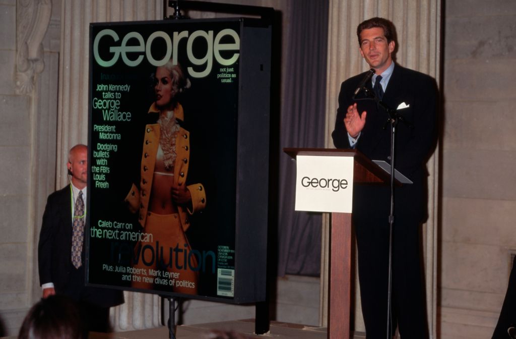 John F. Kennedy, Jr. at George Press Conference