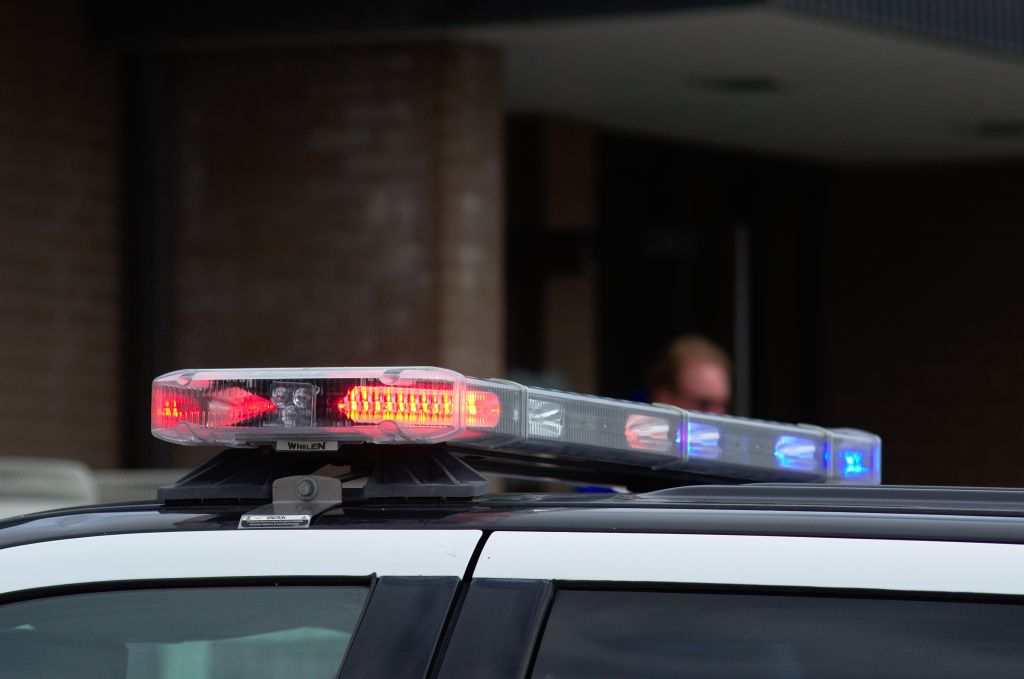 Close-Up Of Police Car Siren