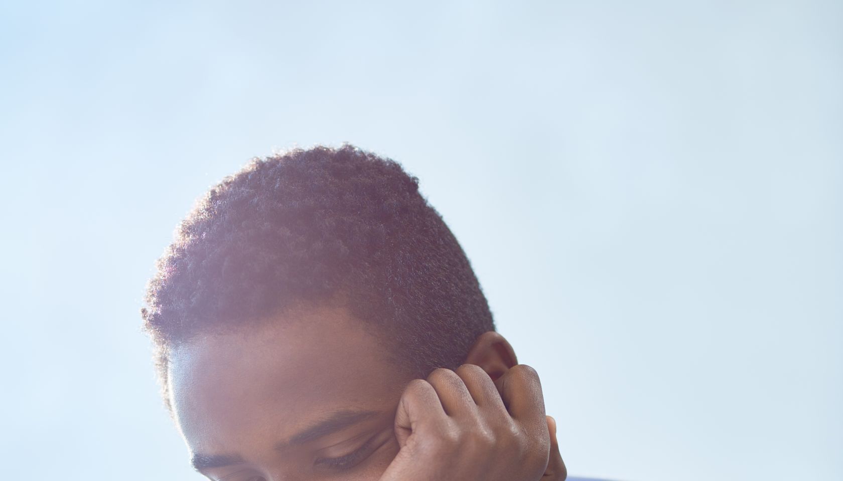 Boring man at meeting