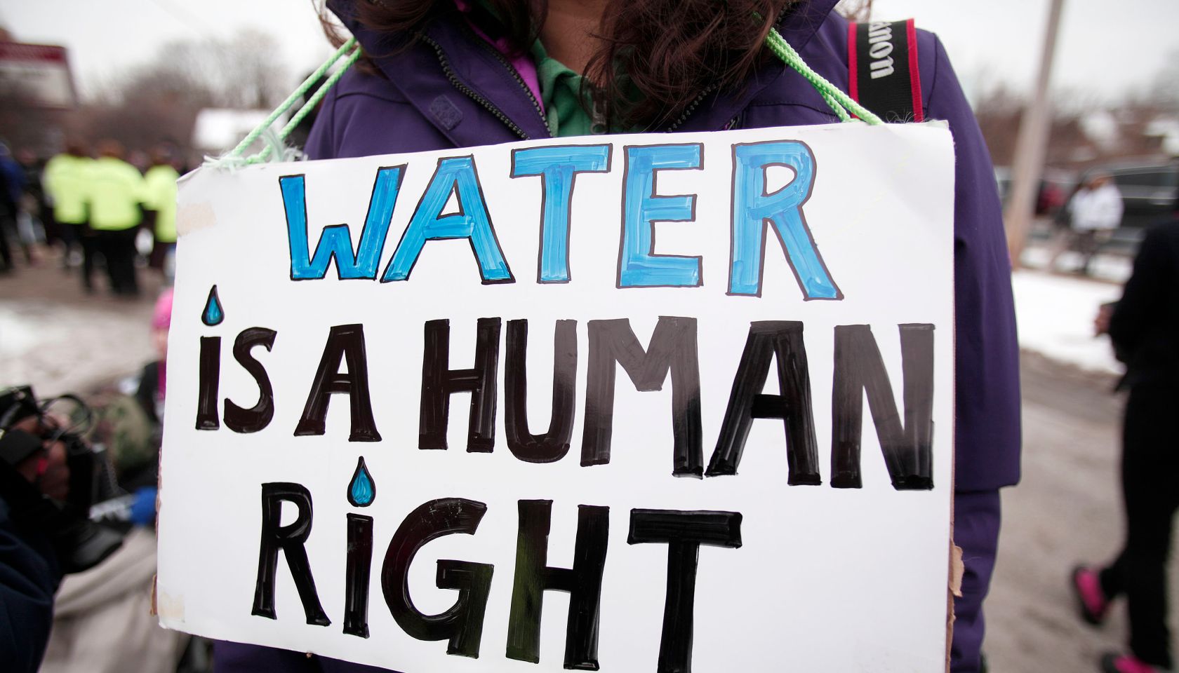 Jesse Jackson Leads National March In Flint To End Water Crisis