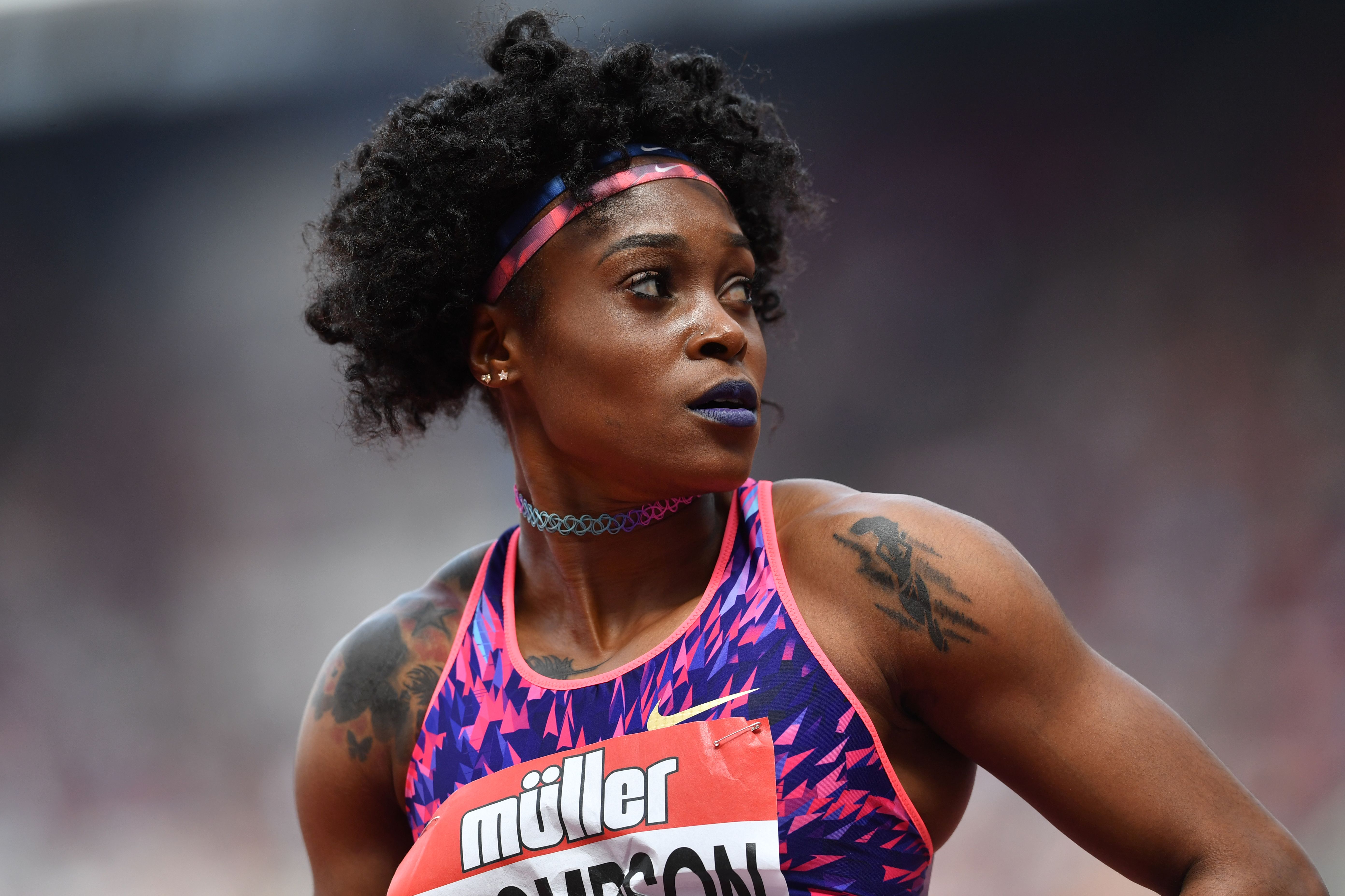Elaine Thompson Wins London 100m In Trainers | Cassius | born
