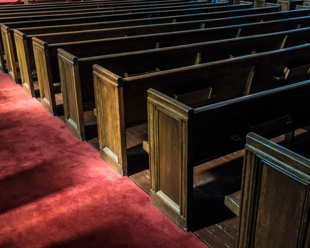 Pews in Ebenezer Baptist Church