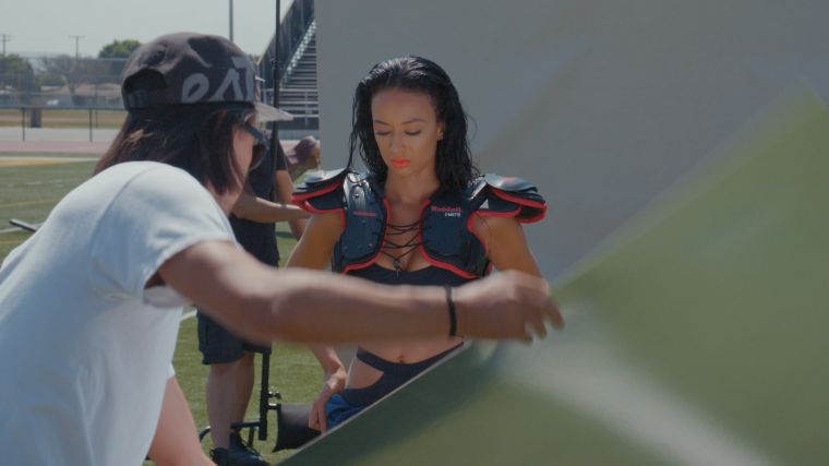Clad in her own Mint Swim line, Draya worked the sex x sports theme.