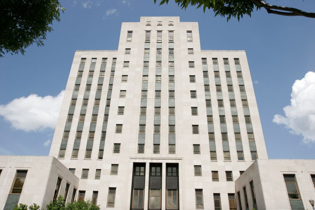 The exterior of City Hall in Birmingham, Alabama.