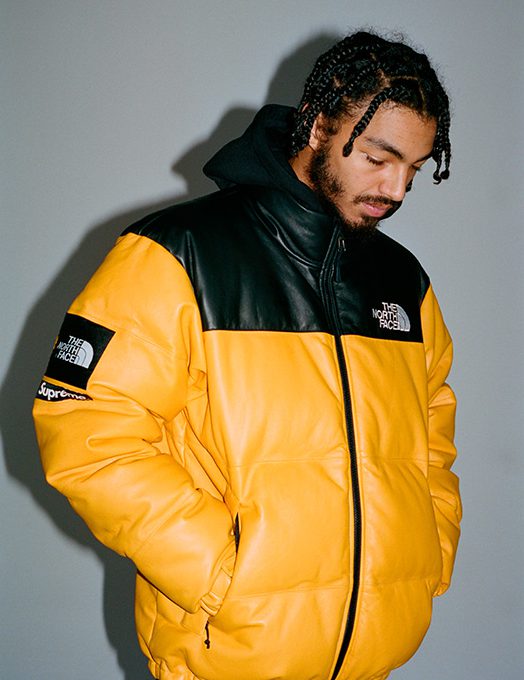 north face x supreme leather jacket