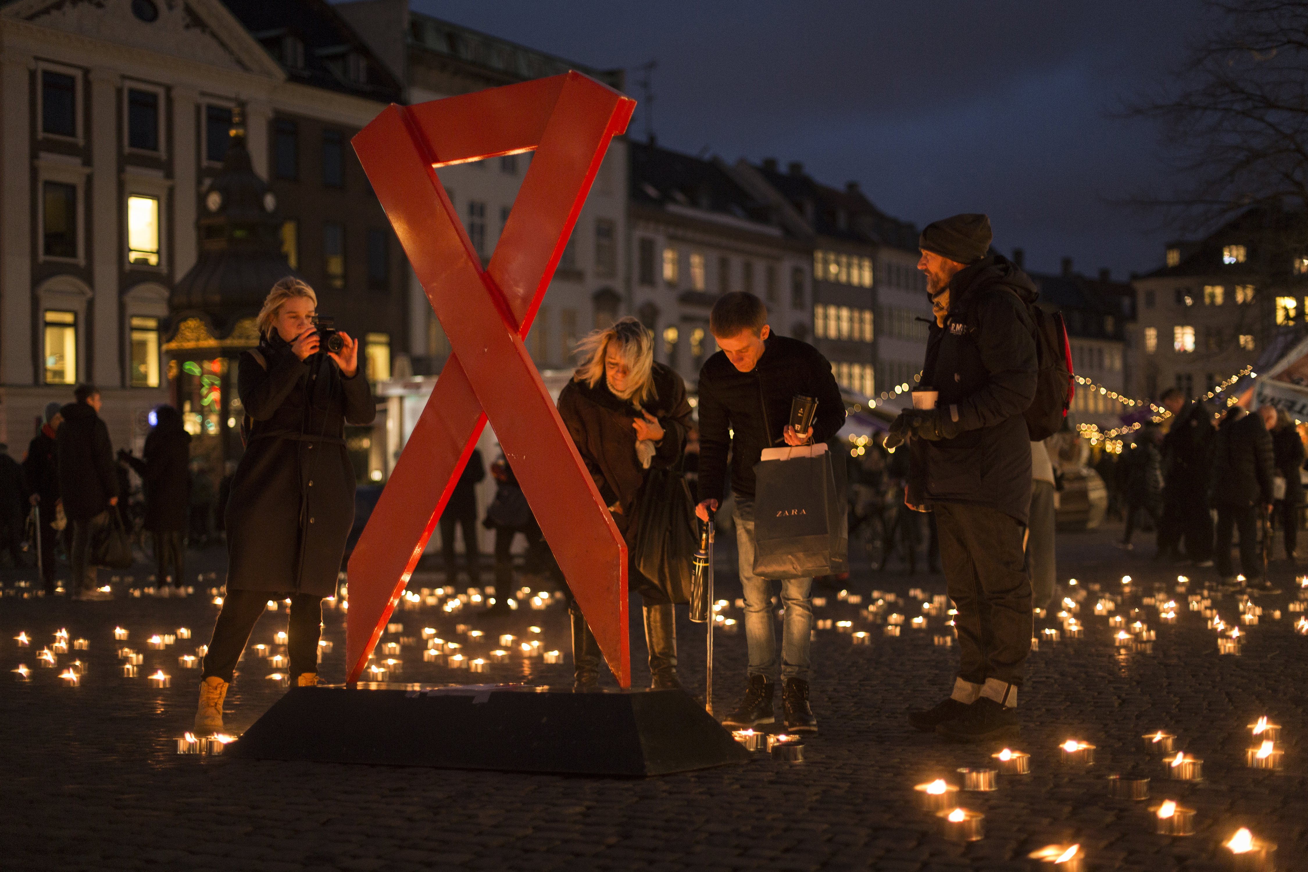 World AIDS Day 2016 - Candlelight vigil in Copenhagen