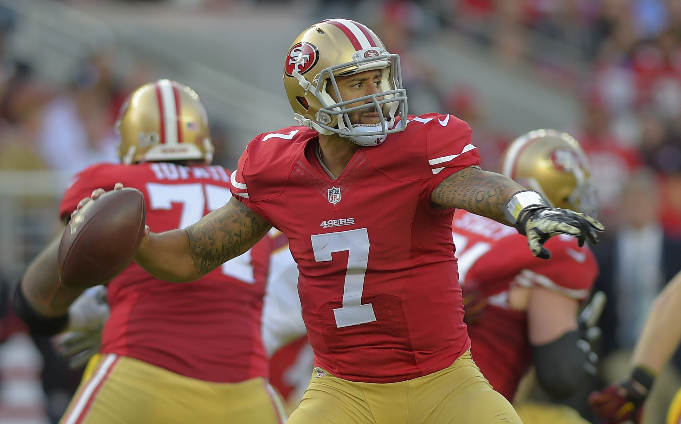 the San Francisco 49ers play the Washington Redskins