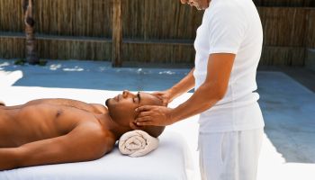 Man Receiving a Massage