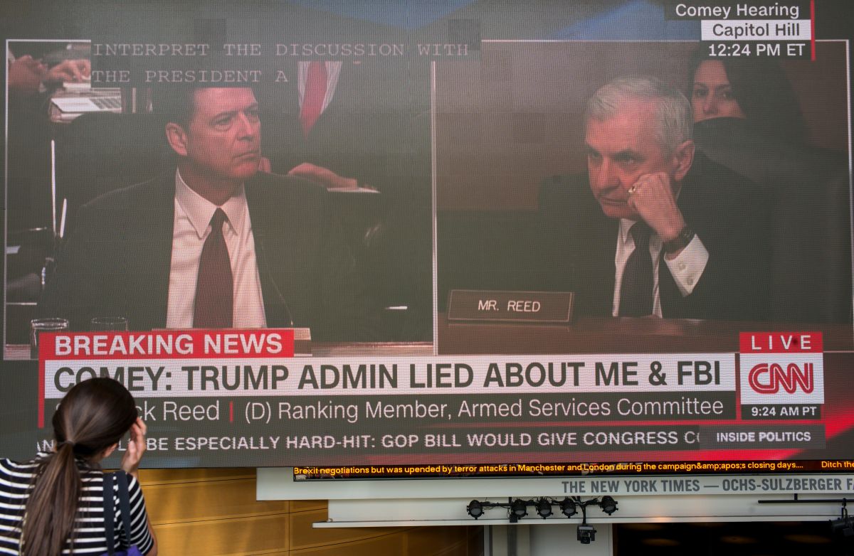 Comey Testifies In Front Of US Senate Intelligence Committee