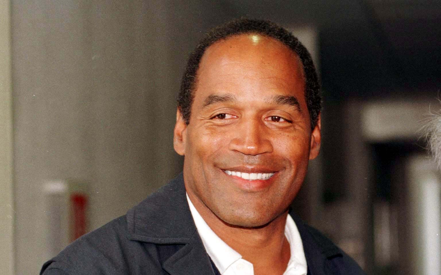 OJ Simpson arrives at Heathrow airport