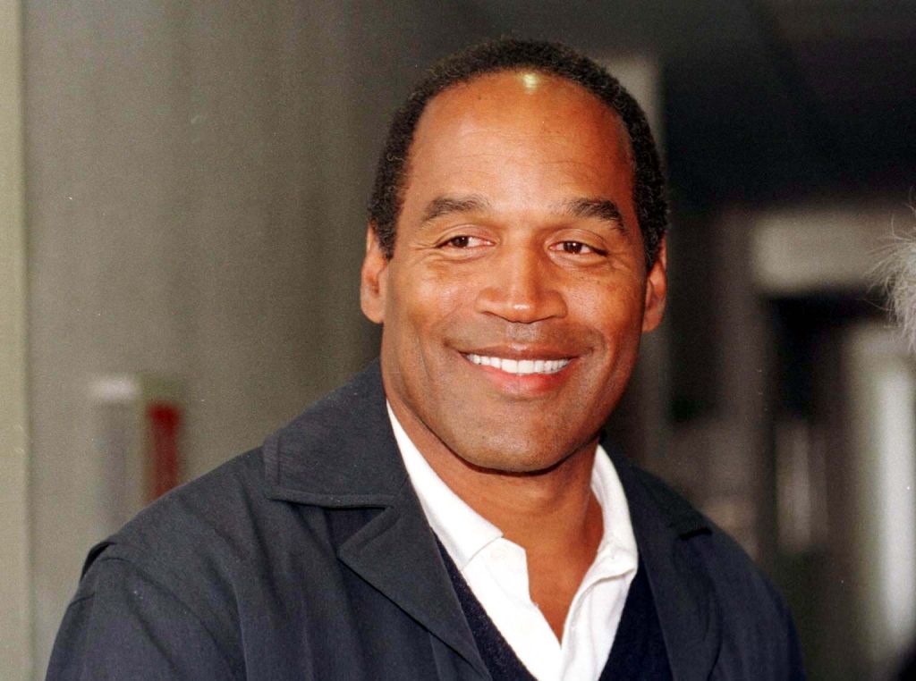 OJ Simpson arrives at Heathrow airport