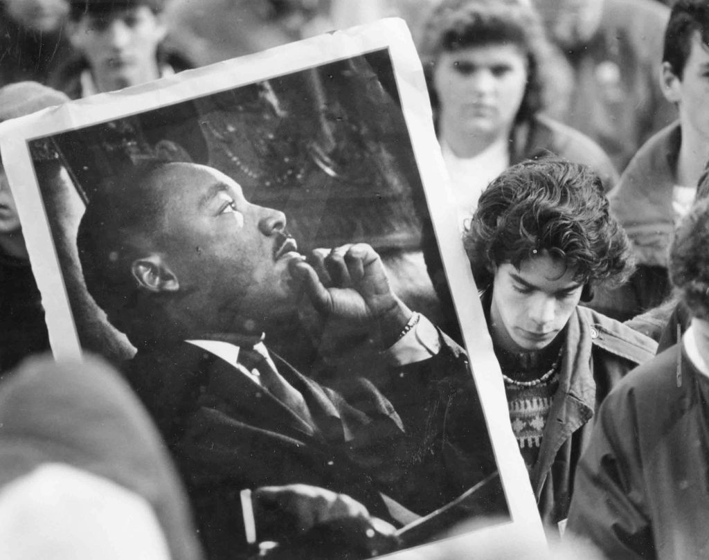 NH Protest Over MLK Day