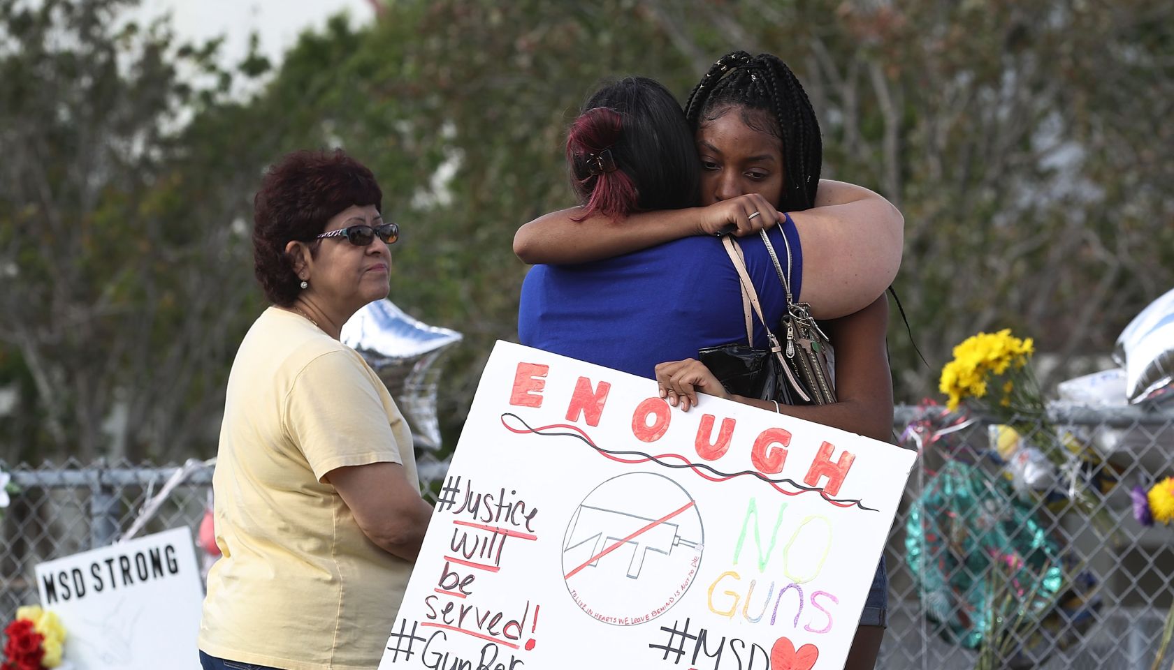 Florida Town Of Parkland In Mourning, After Shooting At Marjory Stoneman Douglas High School Kills 17
