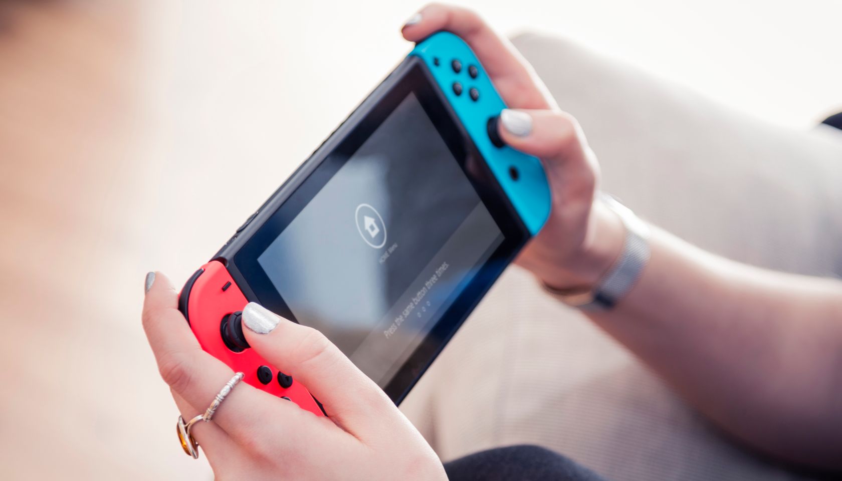 People Playing A Nintendo Switch