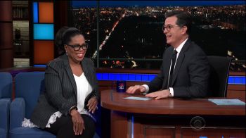 Oprah Winfrey during an appearance on CBS' 'The Late Show with Stephen Colbert.'