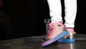 Nicki Minaj pinkprint jordans at 2015 Jordan Brand Classic