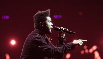 The Weeknd (Abel Makkonen Tesfaye) performs at the Verizon Center on Thursday night.