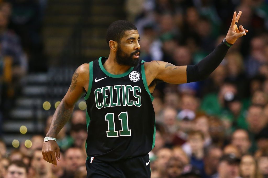 Kyrie Irving at Indiana Pacers v Boston Celtics game