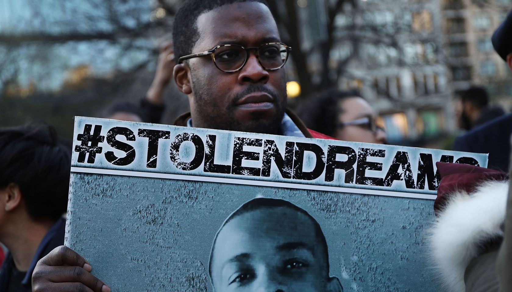 Vigil And Rally Held For Stephon Clark In NYC On 50th Anniversary Of MLK's Assassination