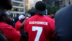 Protest in Support of Colin Kaepernick in New York