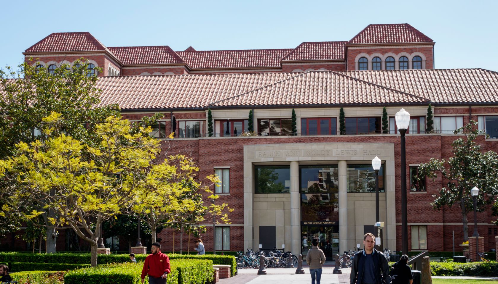 The exterior of the University of Southern California.