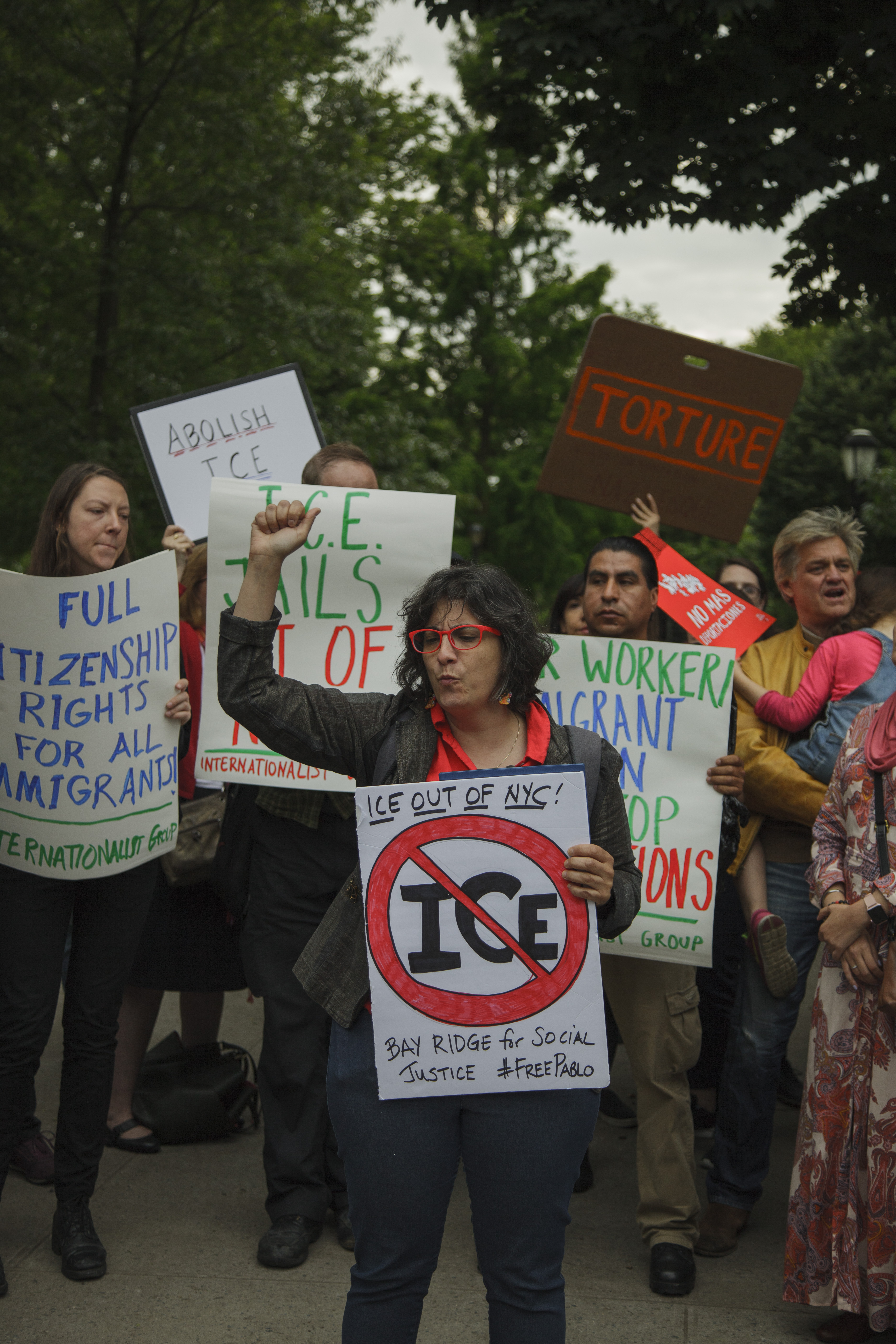 Protesters Rally For Pablo Villavicencio, A Undocumented Person Detained By ICE