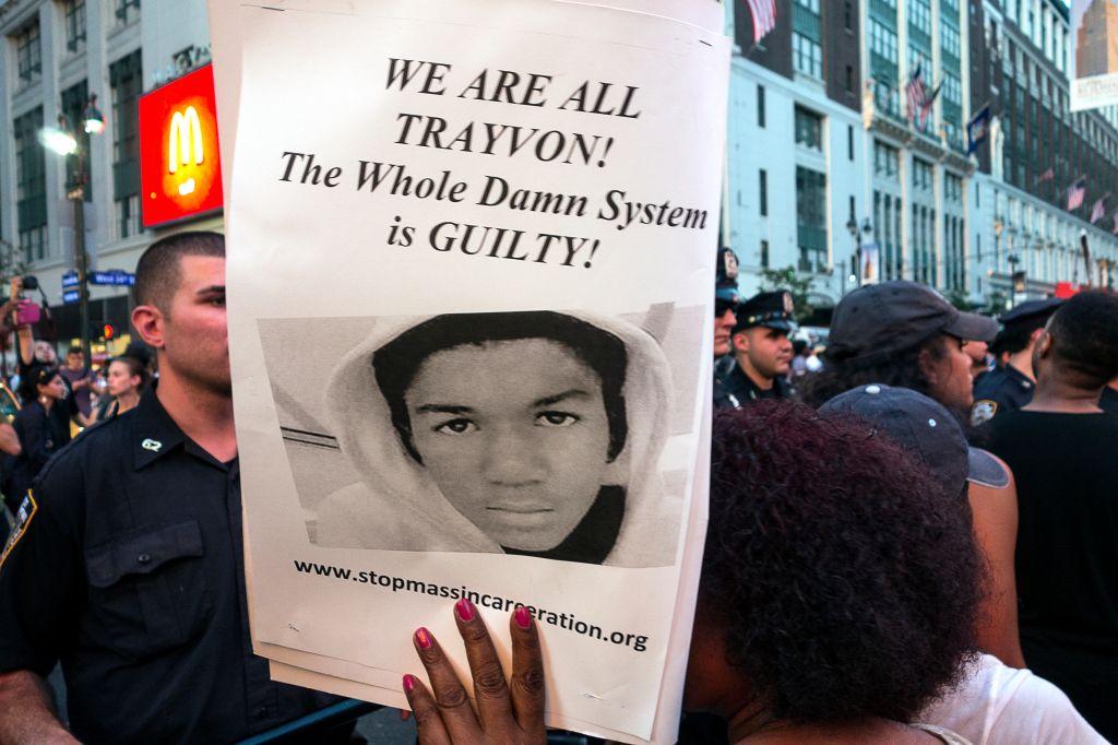 USA - Protest Against Zimmerman Trial Verdict in New York