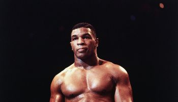 Portrait of Heavyweight Boxer Mike Tyson in Pensive Pose
