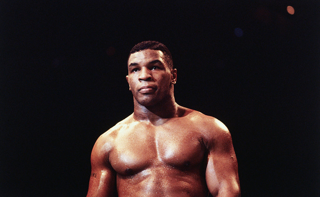 Portrait of Heavyweight Boxer Mike Tyson in Pensive Pose