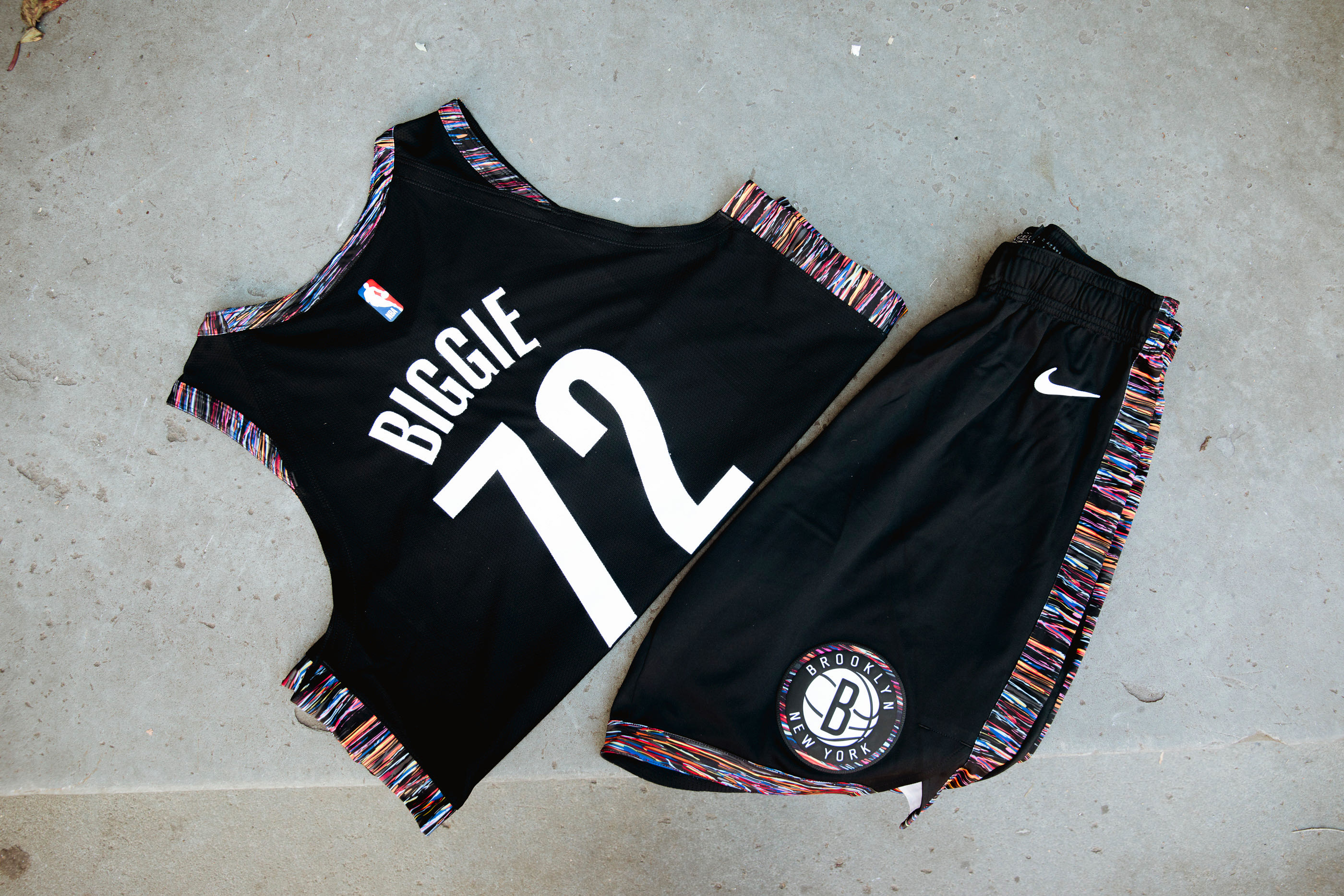 Biggie Brooklyn Nets NO.72 Basketball Jersey Swingman Herren Weste Trikot Retro 