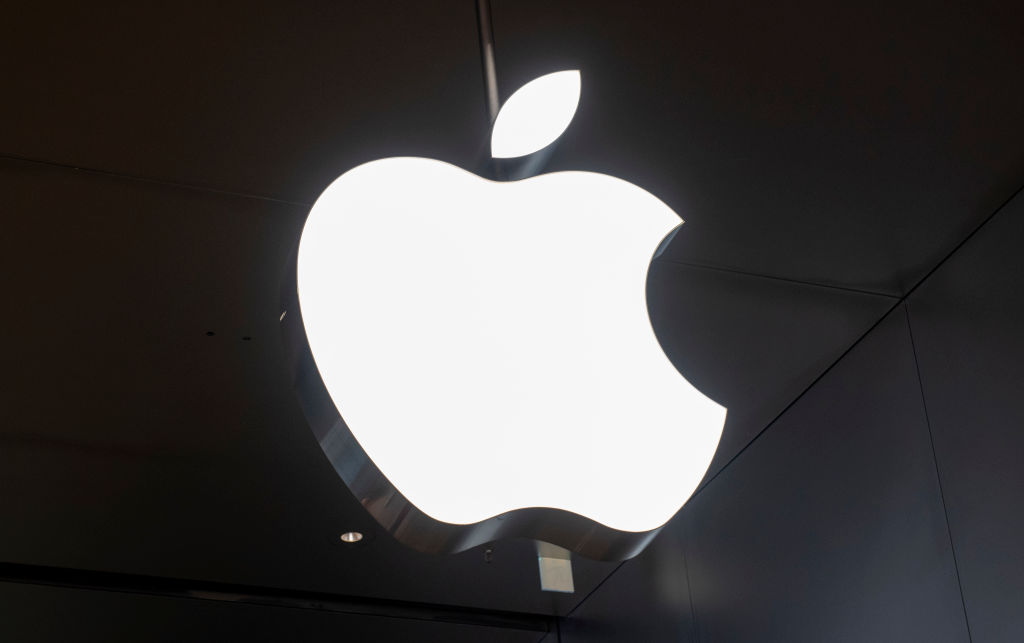 American multinational technology company Apple store and...