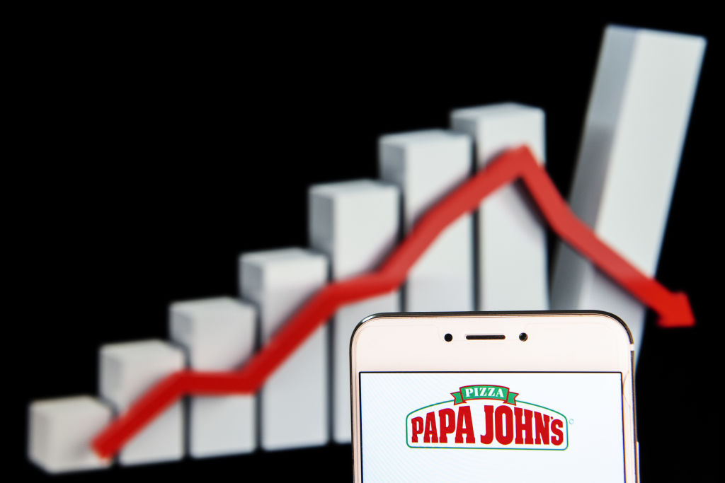 American pizza restaurant franchise Papa John's Pizza logo