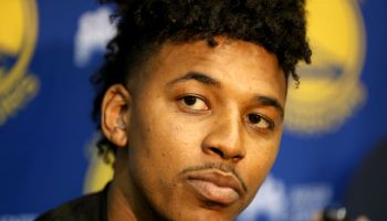 Golden State Warriors' Nick Young speaks with the news media from the team's practice facility in Oakland, Calif., on Friday, July 7, 2017. The Warriors have signed the free agent guard. (Anda Chu/Bay Area News Group)