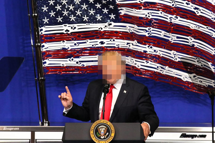 Donald Trump Pixelated