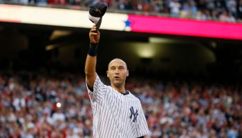 Derek Jeter takes his final bow at the All Star Game at Target Field July 15, 2014 in Minneapolis, MN. ] Jerry Holt Jerry.holt@startribune.com