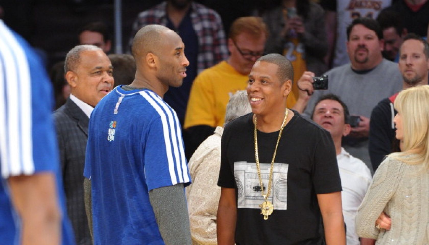Celebrities At The Lakers Game