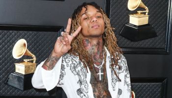 Swae Lee arrives at the 62nd Annual GRAMMY Awards held at Staples Center on January 26, 2020 in Los Angeles, California, United States.