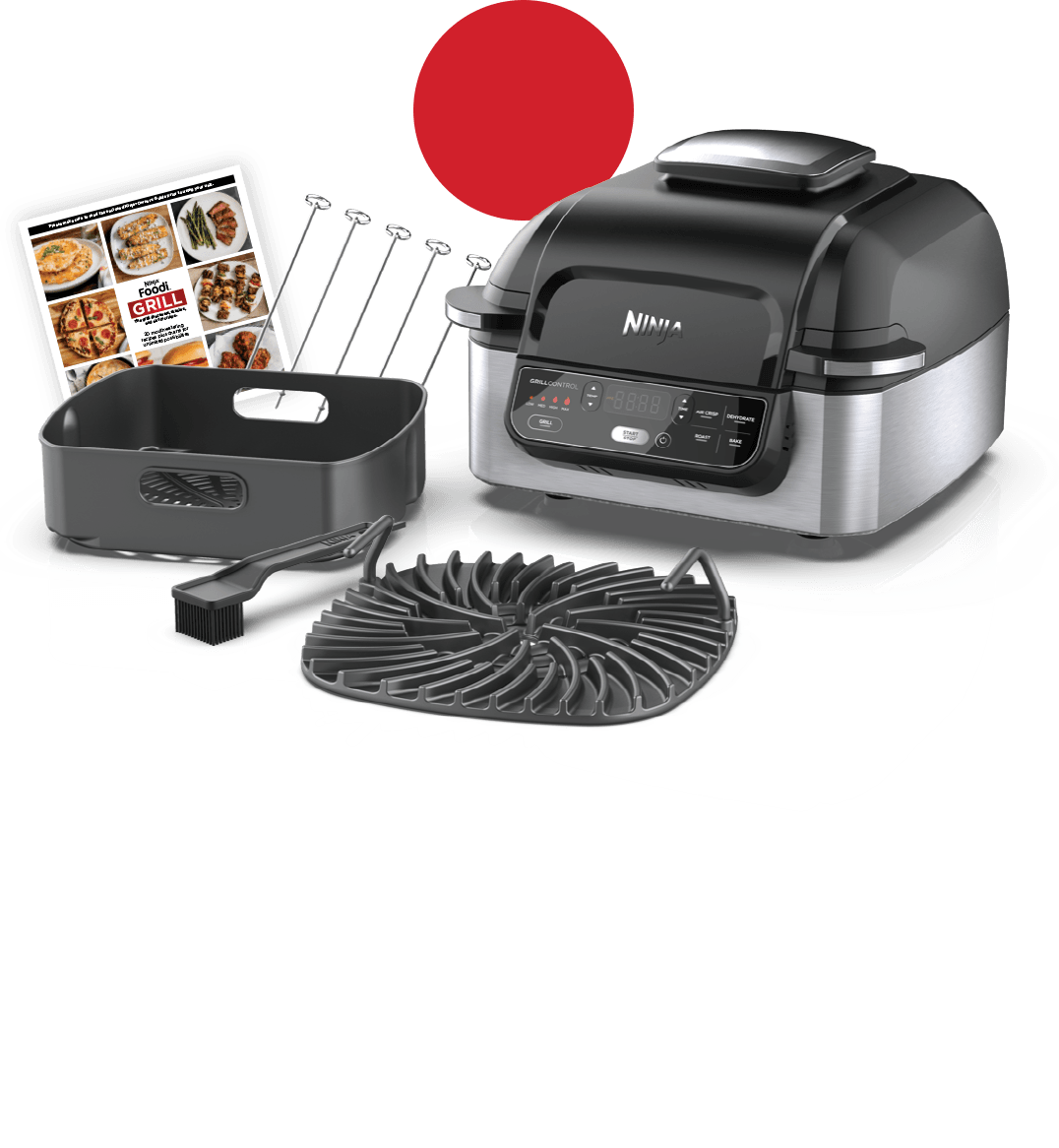 Ninja Foodi 5-in-1 Indoor Grill with 4-Quart Air Fryer