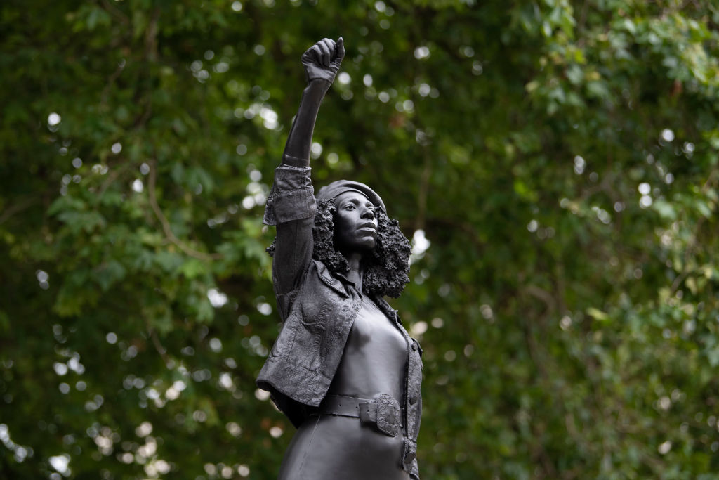 Statue Of BLM Protester Placed On Colston Plinth In Bristol