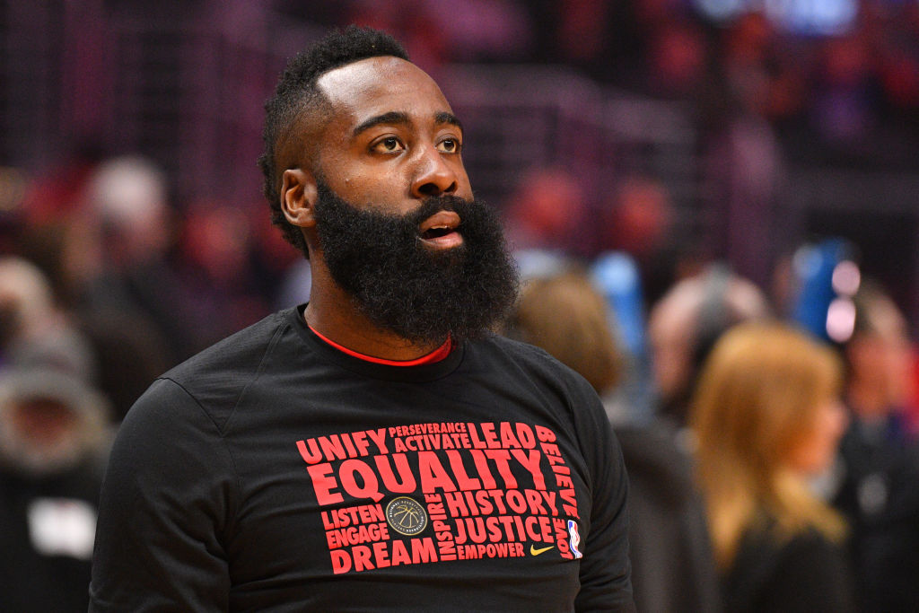 James Harden Catching Flack For Wearing "Thin Blue Line" Mask