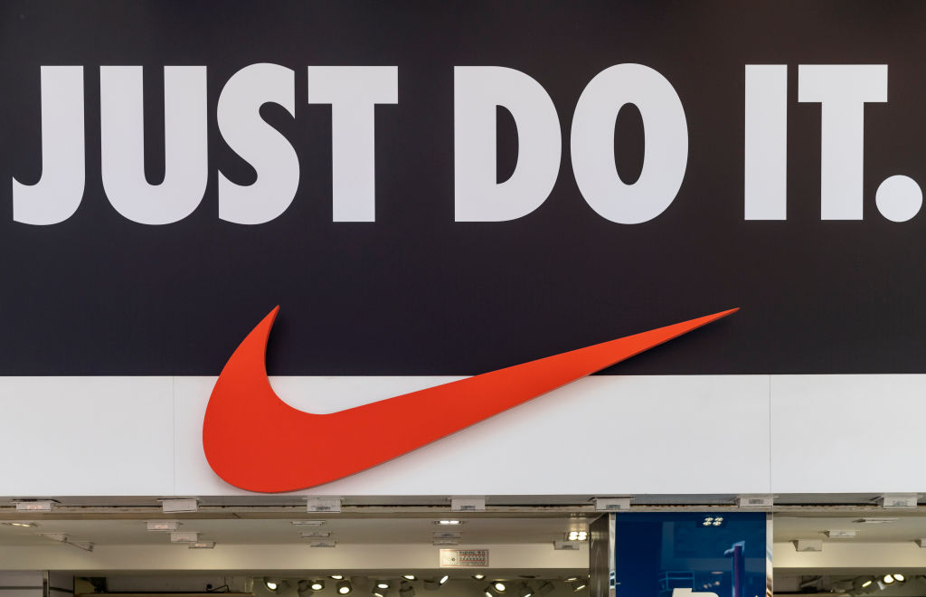American multinational sport clothing brand Nike logo seen...