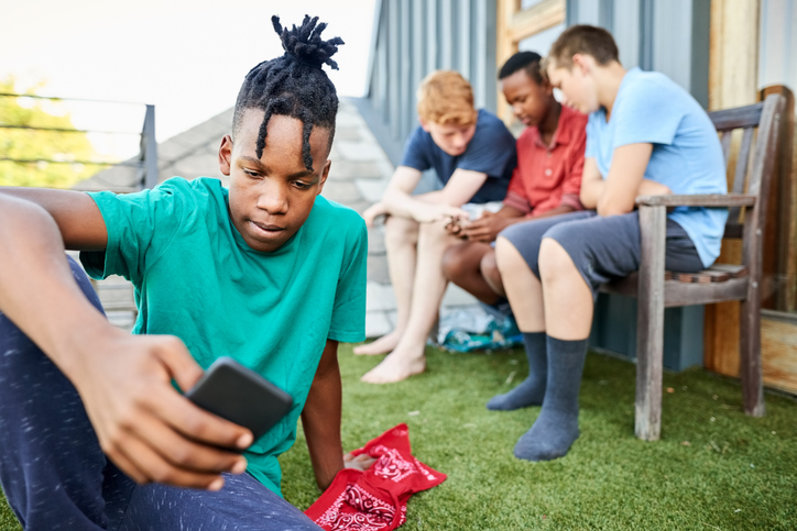 Has his phone replaced his friends?