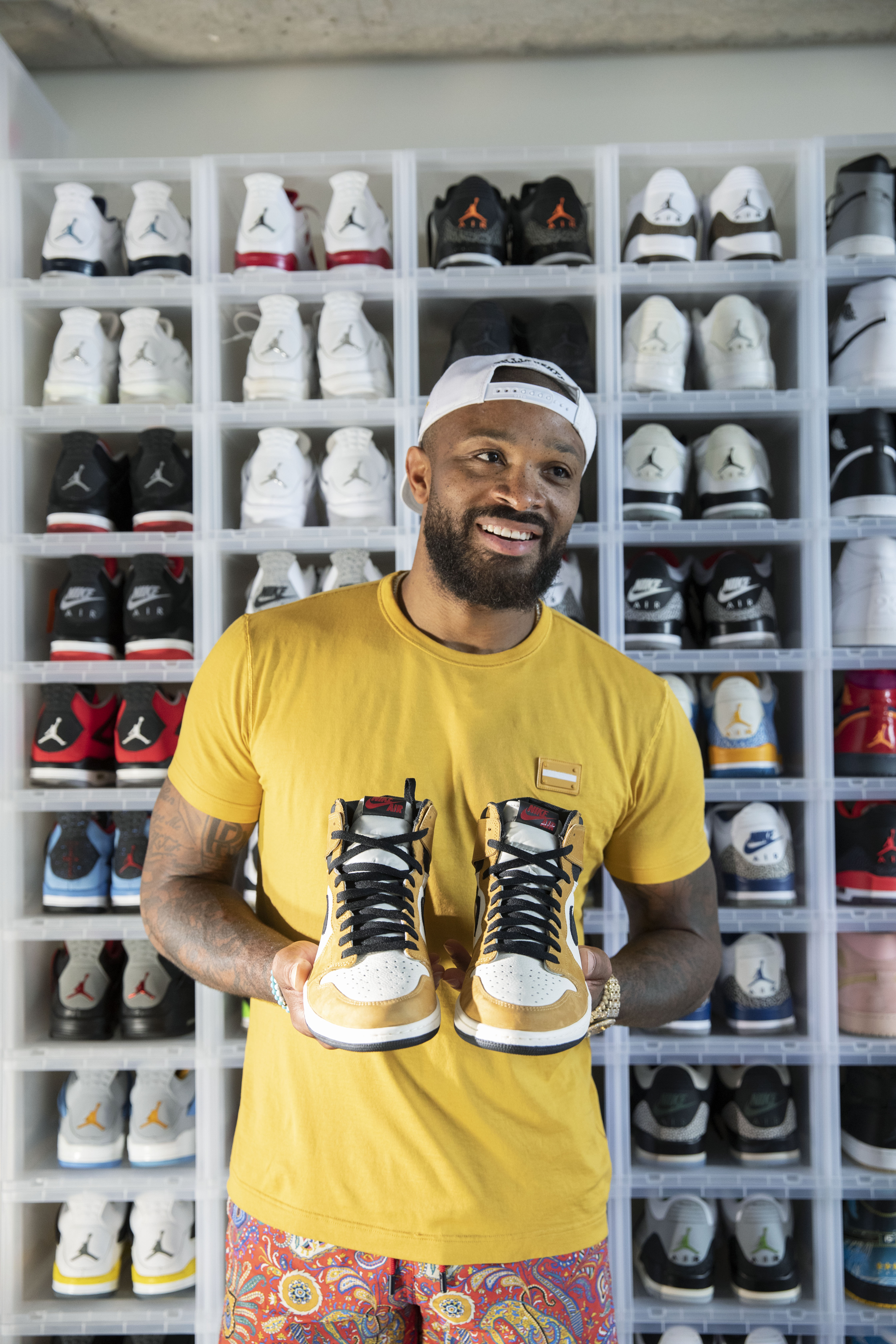 P.J. Tucker Links Up With  To Show Off His Impressive Sneaker Loft