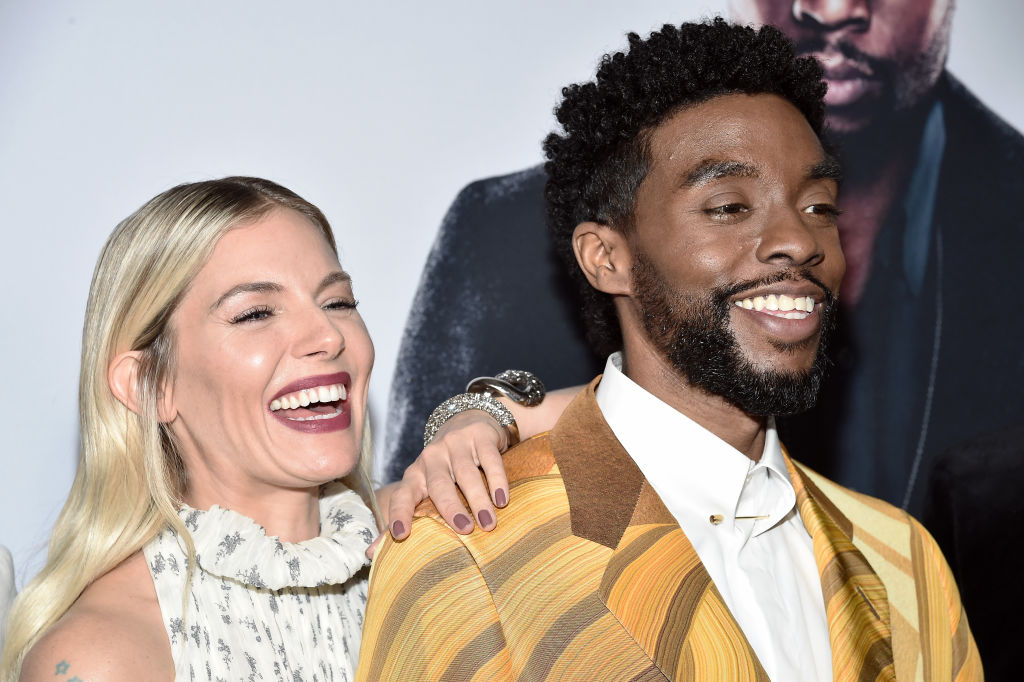 Sienna Miller Reveals Chadwick Boseman Donated His Salary To Up Her Pay