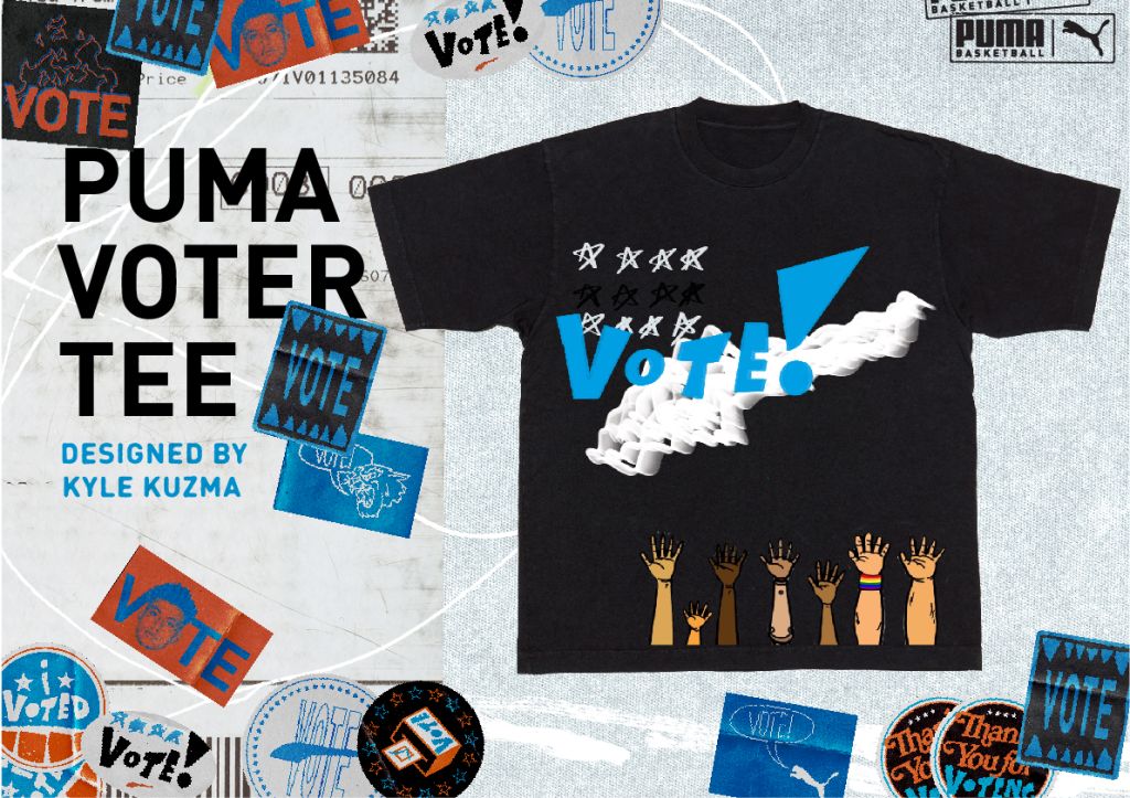 Kyle Kuzma VOTE PUMA t Shirt