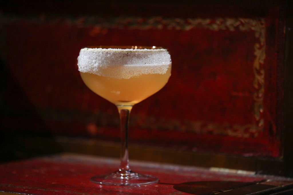 Cocktail original Sidecar, mixed by bar manager Suraj Gurung, at Stockton, 32 Wyndham Street, Central, Hong Kong, on September 22, 2016. 22SEP16 [FEATURES] SCMP / Jonathan Wong