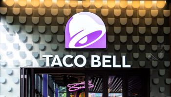 American fast food restaurants chain Taco Bell store and...