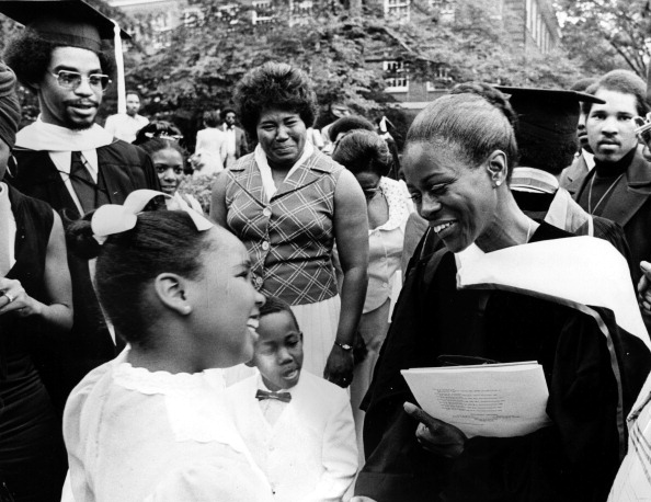 The actress greeting fans, circa 1970.