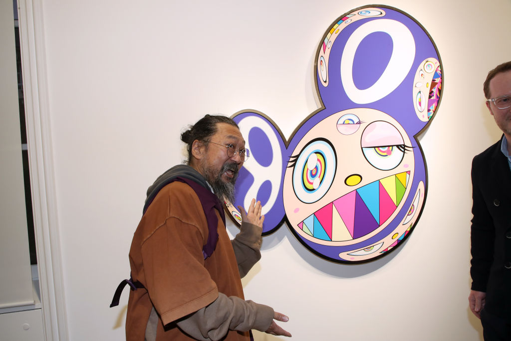 Takashi Murakami "Baka" Exhibition Preview At Gallery Perrotin In Paris