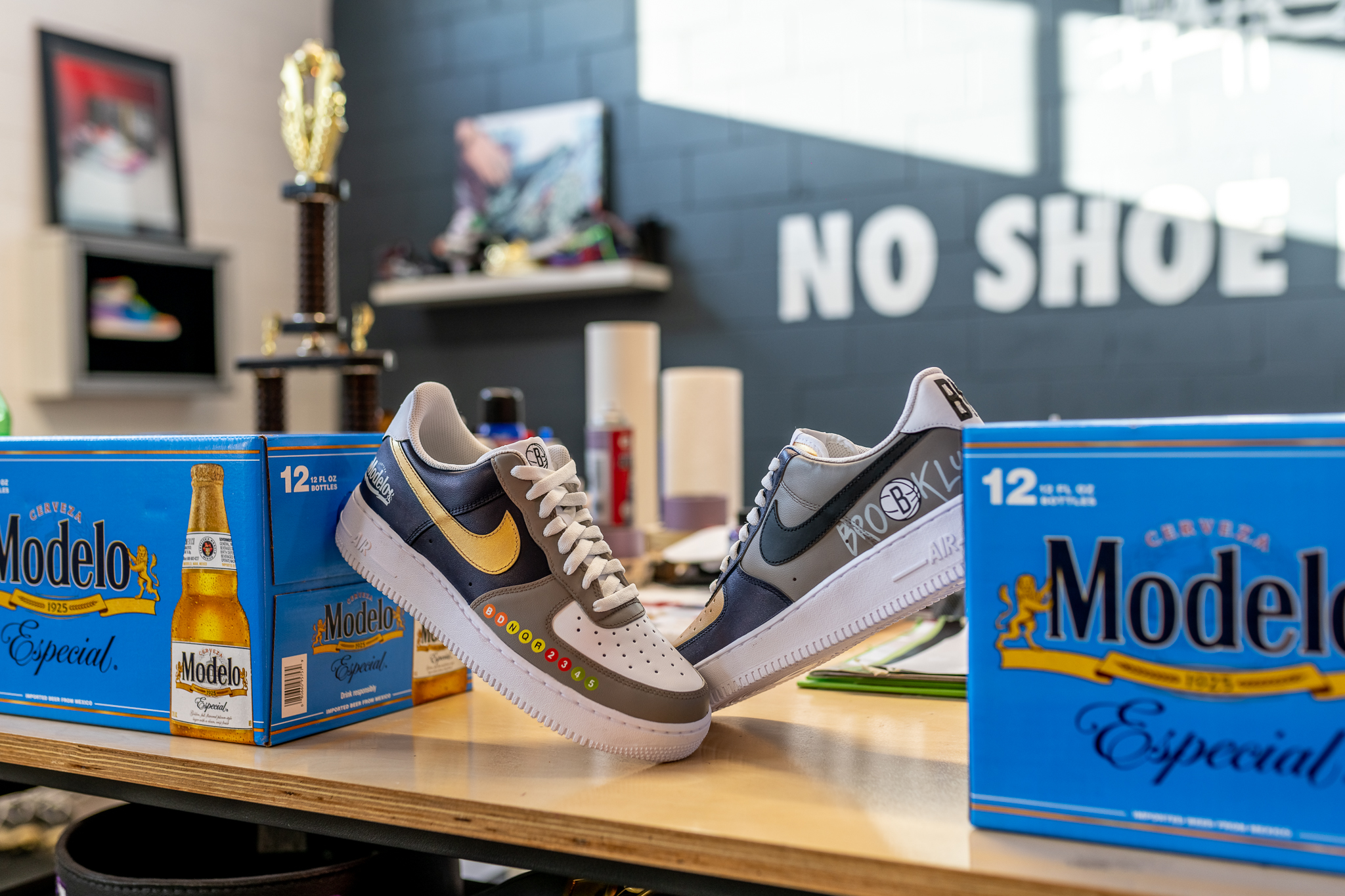 Here's How You Can Win A Pair of Modelo x Brooklyn Nets Custom Sneakers